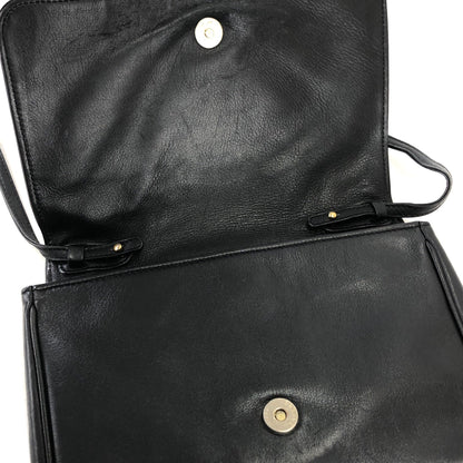 CELINE Triomphe 皮革斜背包 黑色 舊款 Celine 復古 wj4jid