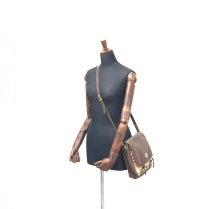 Burberrys Logo Classic check Shoulder bag Satchel bag Brown Vintage Old uzbg7j