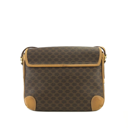 CELINE Macadam Blason Crossbody Shoulder bag Brown vintage Old Celine rfsze2