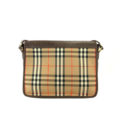 Burberrys Logo Classic check Shoulder bag Satchel bag Brown Vintage Old uzbg7j