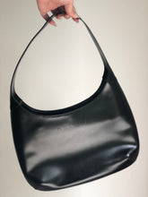 Load image into Gallery viewer, CELINE Logo Hobobag Handbag AVA Black Old Celine vintage tn8fbb
