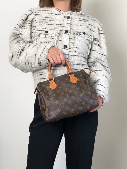 LOUIS VUITTON Monogram Small Boston bag Handbag Brown Vintage szn2aw