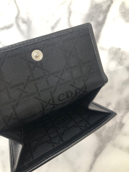 Christian Dior StudsCannage Wallet Black nae53z