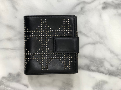 Christian Dior StudsCannage Wallet Black nae53z