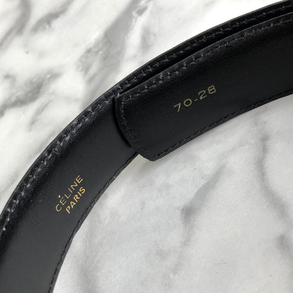 CELINE 馬車皮帶 黑色 復古舊款 Celine j4nv2r