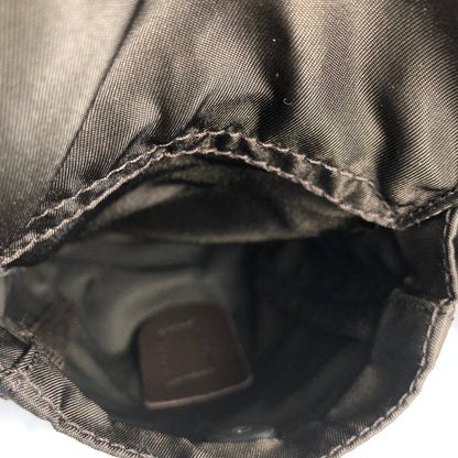 PRADA logo nylon leather backpack brown vintage pddjj7