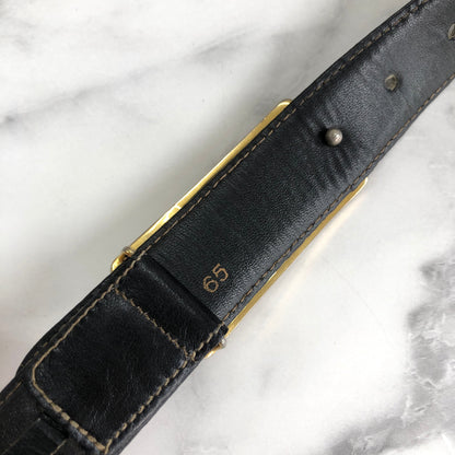 CELINE 馬車皮帶 黑色 復古舊款 Celine dz2mnt