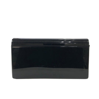 CELINE Horsebit Chain Plastic Shoulder bag Black Vintage Old Celine xby4ty