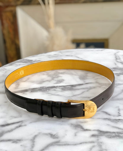 LOEWE Anagram Belt Black Vintage Old jy6jj5
