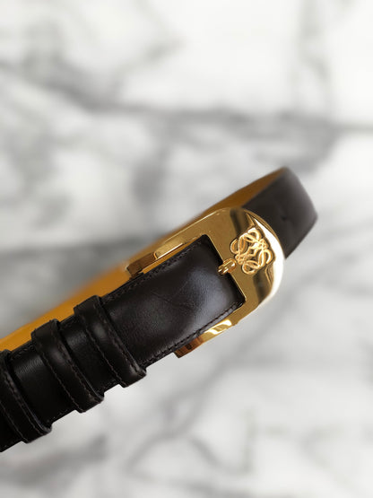 LOEWE Anagram Belt Black Vintage Old jy6jj5