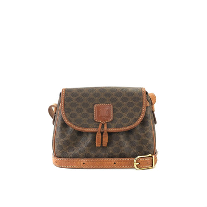 CELINE Macadam Blason Tassel Small Shoulderbag Brown Vintage Old celine my22ht