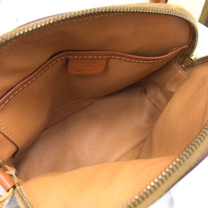 CELINE Macadam Two-way Shoulder bag Mini Bolide Handbag Brown Vintage Old CELINE zgzvag