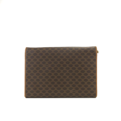 CELINE Macadam Blason Button Crossbody Shoulderbag Brown Vintage Old celine fyva4a