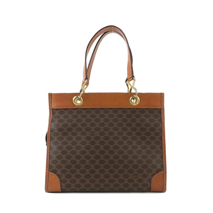 CELINE Macadam Tote bag Hand bag Brown Vintage Old k7b3yz