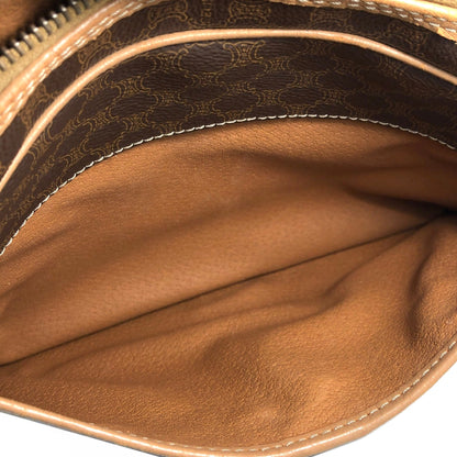 CELINE Macadam Blason Magnet Crossbody Shoulderbag Brown Vintage Old celine z84gux