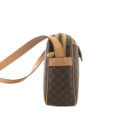 CELINE Macadam Blason Magnet Crossbody Shoulderbag Brown Vintage Old celine z84gux