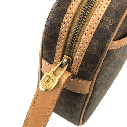 CELINE Macadam Blason Magnet Crossbody Shoulderbag Brown Vintage Old celine z84gux