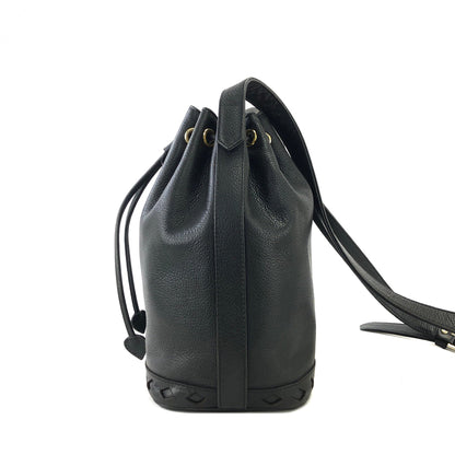 Yves Saint Laurent Diamond Cutout Shoulder bag Black YSL Vintage Old deuxn2