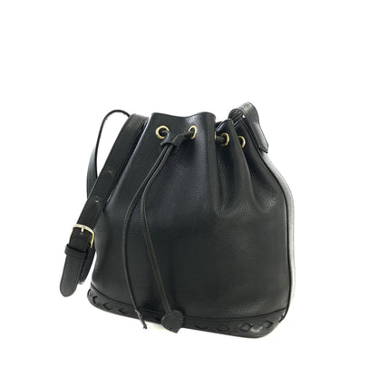 Yves Saint Laurent Diamond Cutout Shoulder bag Black YSL Vintage Old deuxn2