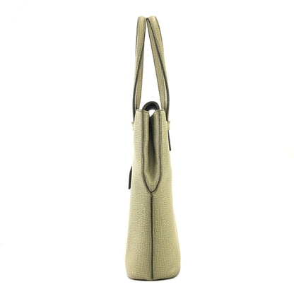 LOEWE Logo Front Pocket Embossed Leather Handbag Mint Green Vintage Old vaihgy