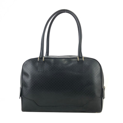 GUCCI Micro GG Logo Front Zipper Handbag Boston bag 0021115 Black Vintage Old Gucci vi3dhx