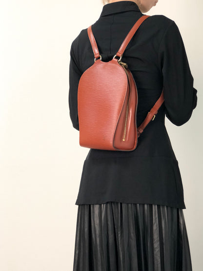 LOUIS VUITTON Epi Backpack Brown M52233 Vintage dfeveu