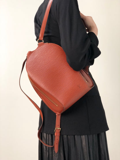 LOUIS VUITTON Epi Backpack Brown M52233 Vintage dfeveu