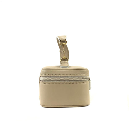 GUCCI Horse bit Mini Handbag Vanitybag Pouch Beige Vintage Old Gucci jsn62y