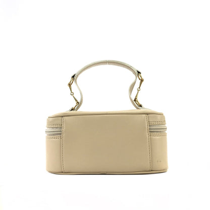 GUCCI Horse bit Mini Handbag Vanitybag Pouch Beige Vintage Old Gucci jsn62y