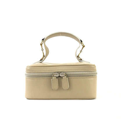 GUCCI Horse bit Mini Handbag Vanitybag Pouch Beige Vintage Old Gucci jsn62y
