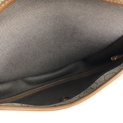 Christian Dior Logo Honeycomb Pattern Round Crossbody Shoulderbag Beige Vintage Old jzzy4f