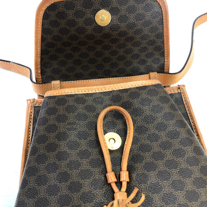 CELINE Macadam Blason Tassel Shoulderbag Brown Vintage Old celine swjrvb