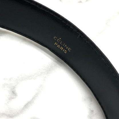 CELINE 馬車皮帶 黑色 復古舊款 Celine j4nv2r