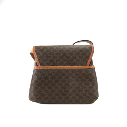 CELINE Macadam Blason Tassel Shoulderbag Brown Vintage Old celine swjrvb