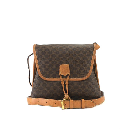 CELINE Macadam Blason Tassel Shoulderbag Brown Vintage Old celine swjrvb