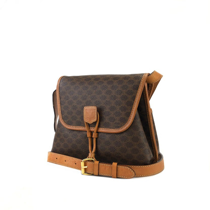 CELINE Macadam Blason Tassel Shoulderbag Brown Vintage Old celine swjrvb