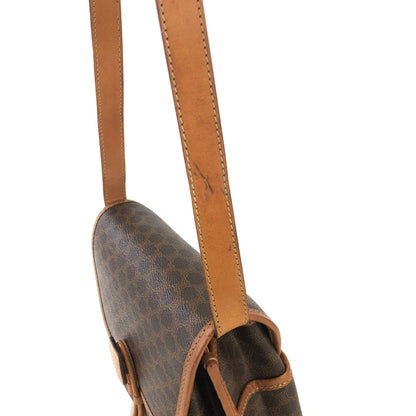 CELINE Macadam Blason Tassel Shoulderbag Brown Vintage Old celine swjrvb