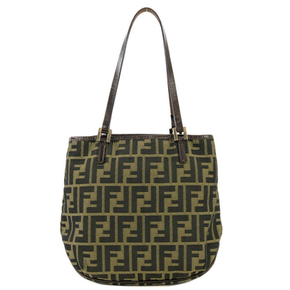 FENDI Zucca Jacquard Totebag Brown Old Vintage z3gjxz