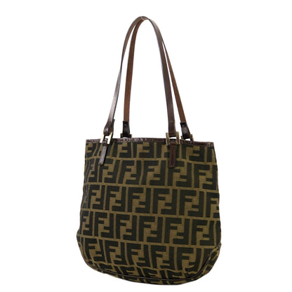 FENDI Zucca Jacquard Totebag Brown Old Vintage z3gjxz