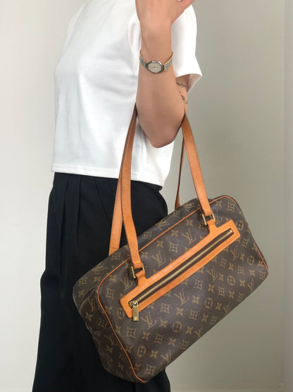 LOUIS VUITTON Monogram Totebag Brown Vintage su5r5b