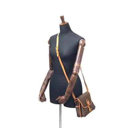 CELINE Macadam Blason Tassel Shoulderbag Brown Vintage Old celine swjrvb