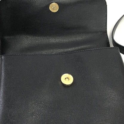 CELINE Circle logo Crossbody Shoulder bag Black Vintage Old CELINE riuw5w