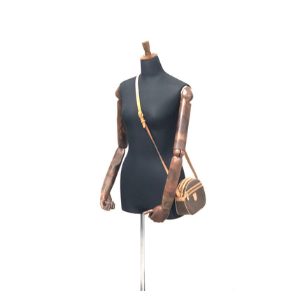 CELINE Macadam Blason Round Shoulderbag Brown Vintage Old celine uhfpmr