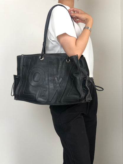 LOEWE Anagram Totebag Black Vintage 8r5k6b