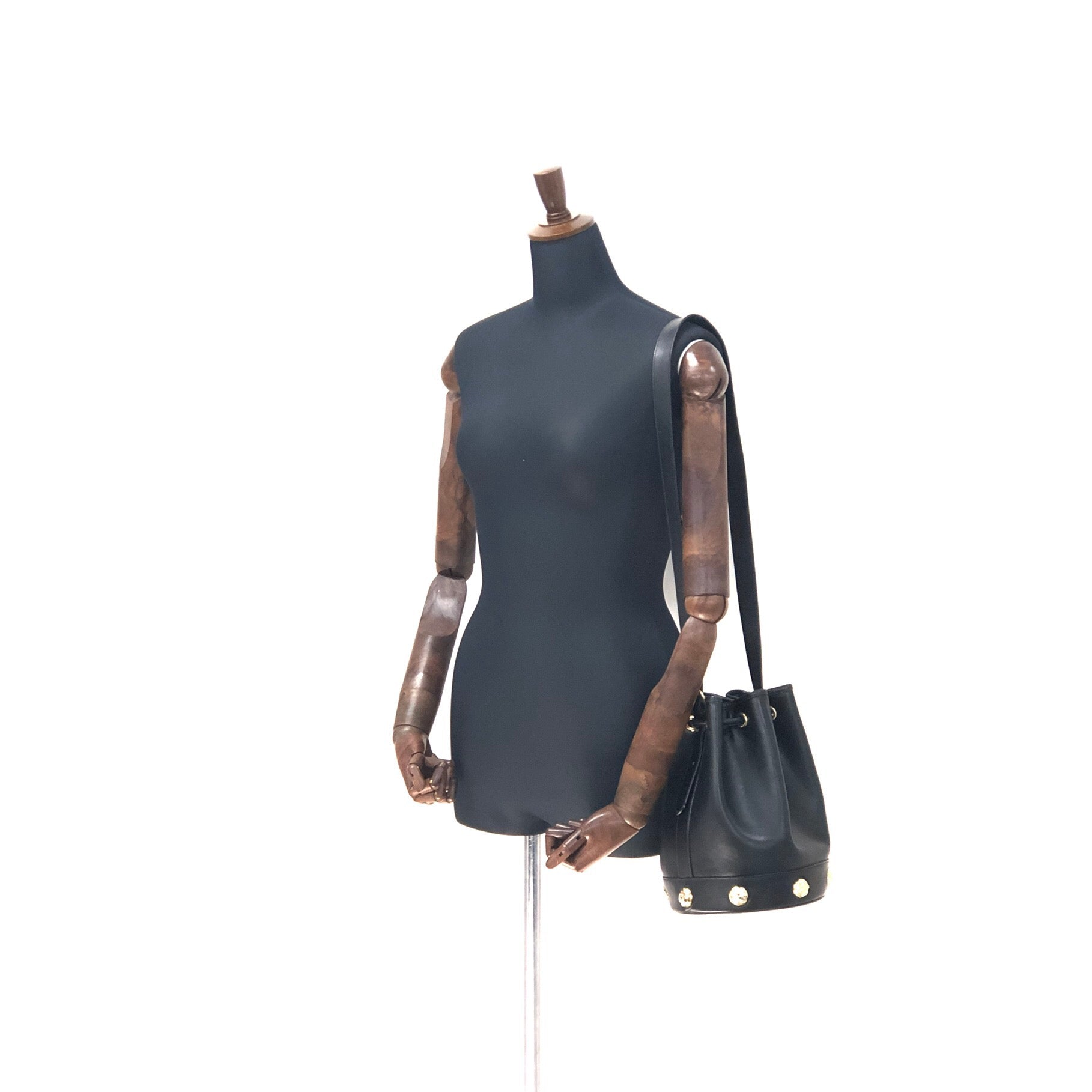 Salvatore Ferragamo High Heel Motif Studs Drawstring Salvatore Ferragamo High Heel Motif Studs Drawstring