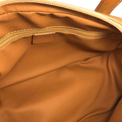 CELINE Logo Macadam Boston bag Handbag Brown Vintage Old Celine ymdnsc