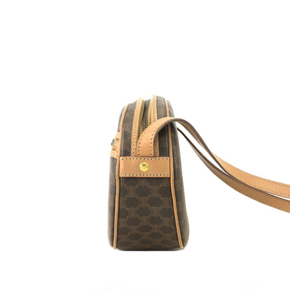 CELINE Macadam Blason Round Shoulderbag Brown Vintage Old celine uhfpmr