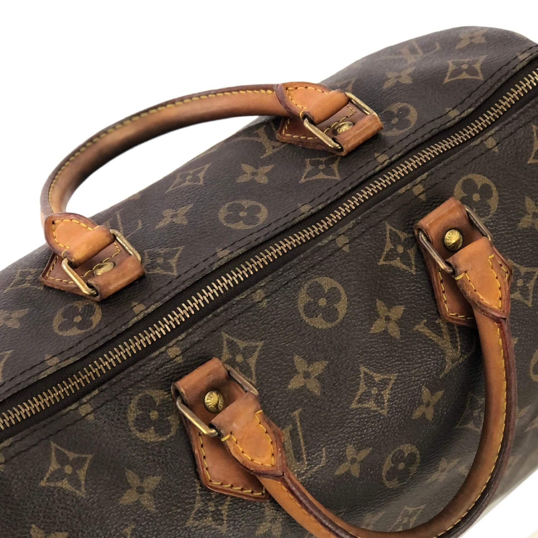 LOUIS VUITTON Monogram Speedy 35 Boston bag Brown Vintage Old zt45t8 –  VintageShop solo