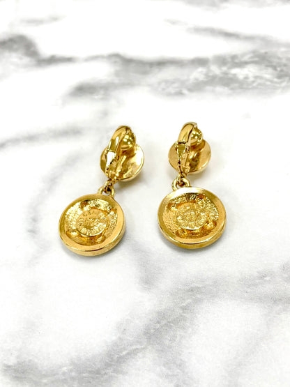 CELINE Triomphe 耳環 黑金 復古 配件 舊款 舊款 CELINE 6jythw