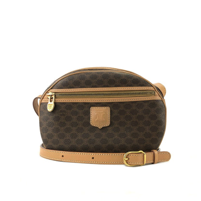 CELINE Macadam Blason Round Shoulderbag Brown Vintage Old celine uhfpmr